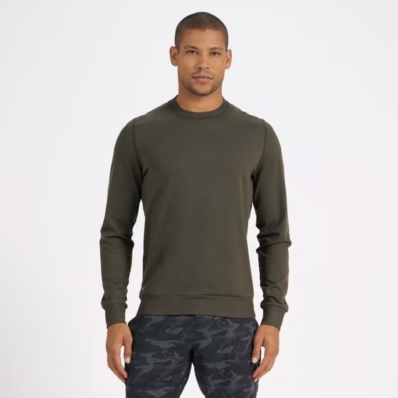 Vuori Ponto Performance Crew Oregano Heather Size Medium - Picture 1 of 8